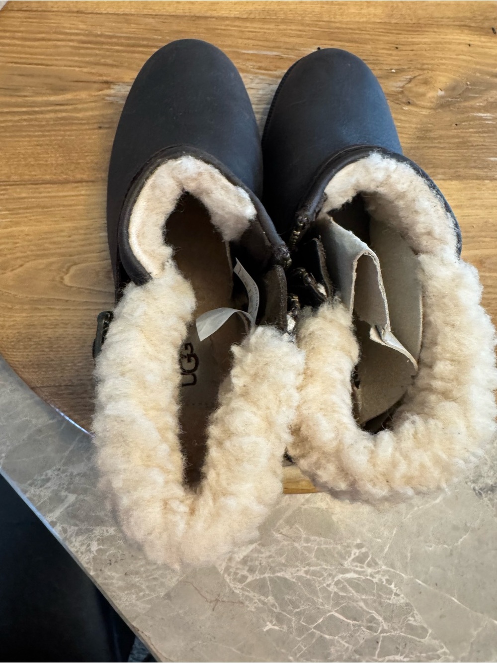 UGG Benson II Ankle Boots, Brown Leather, Women's 7.5 - Picture 11 of 12
